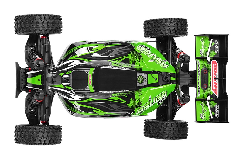 ASUGA XLR 6S - BUGGY 4WD - PRO ROLLER šasi - bez elektroniky - zelená