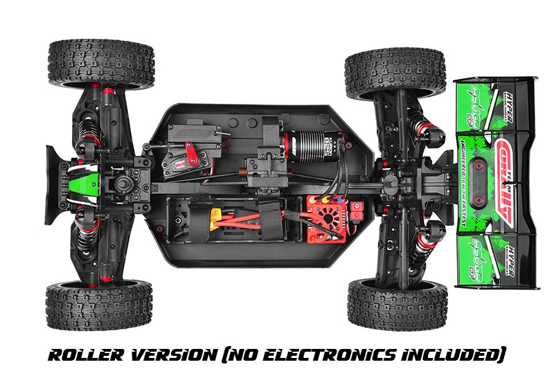 ASUGA XLR 6S - BUGGY 4WD - PRO ROLLER šasi - bez elektroniky - zelená