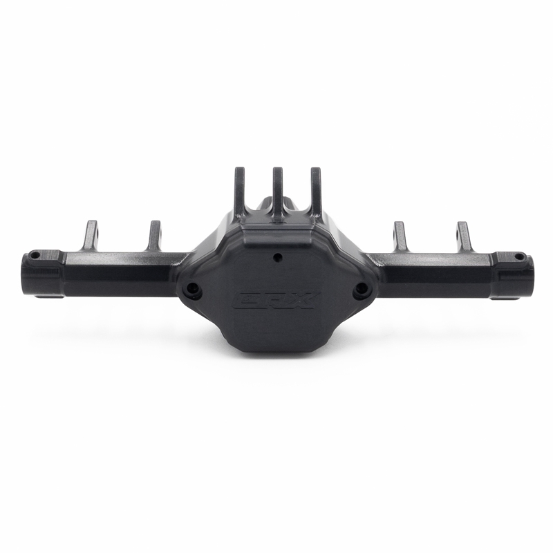 CRX celohliníkový přední & zadní domek nápravy, černý, 1 ks.