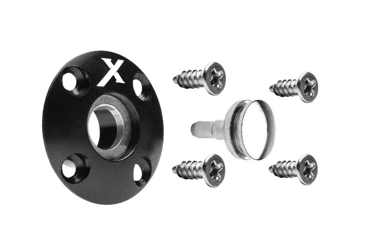 Tankovací ventil magnetický (X logo), Černý