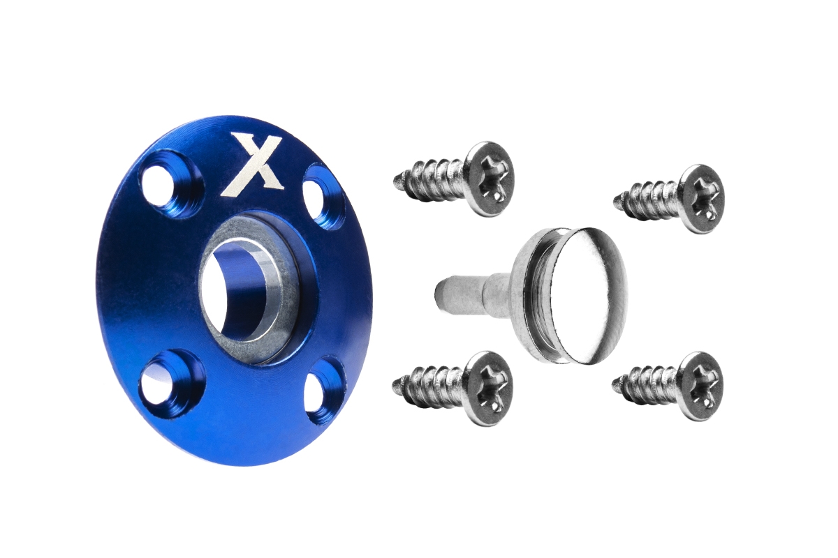 Tankovací ventil magnetický (X logo), Modrý