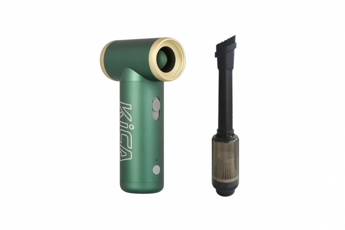 KiCA Jet Fan 2 ventilátor + nástavec na vysávání (zelený)