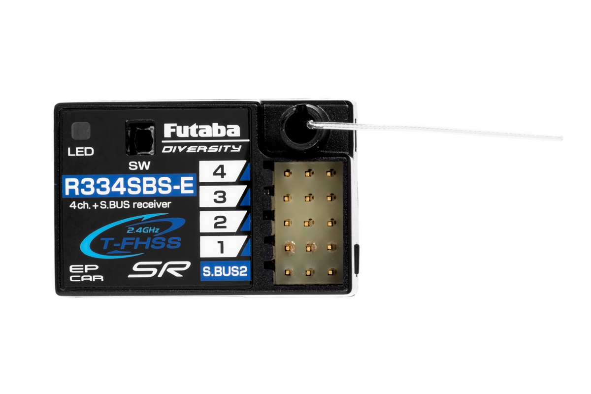 Futaba 4PM Plus T-FHSS, 3x přijímač R334SBS-E s telemetrií