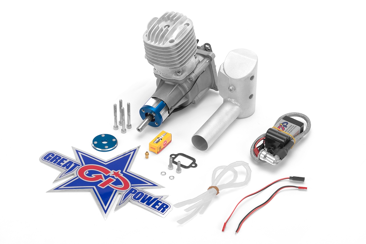 Motor GP61 včetně tlumiče a příslušenství