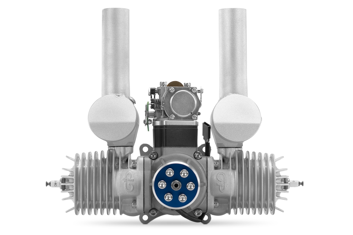 Motor GP123 V2 včetně tlumiče a příslušenství