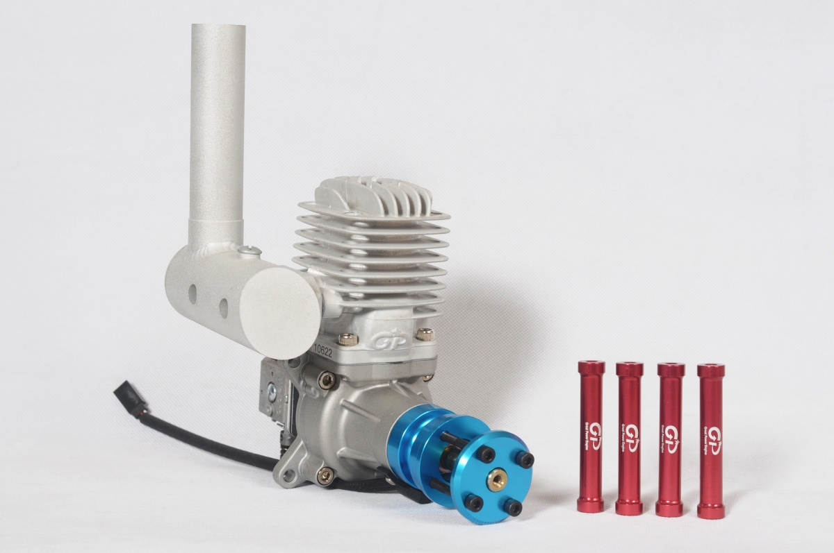 Motor GP38 ccm včetně tlumiče a příslušenství