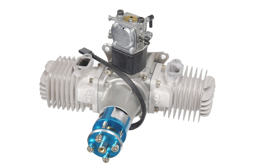 Motor GP76 ccm včetně tlumiče a příslušenství