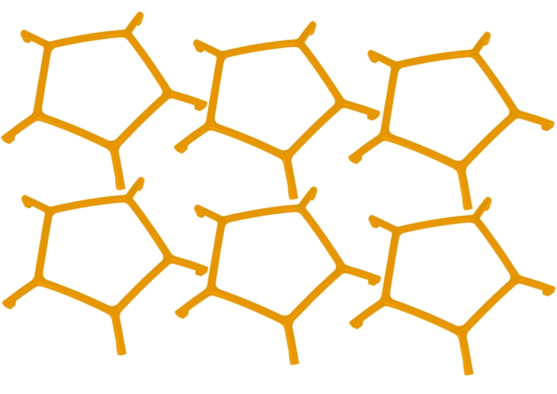 Ochranná klec (6 dílů) Sweeper, žlutá