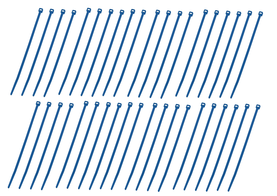 Stahovací pásek modrý (40 ks)