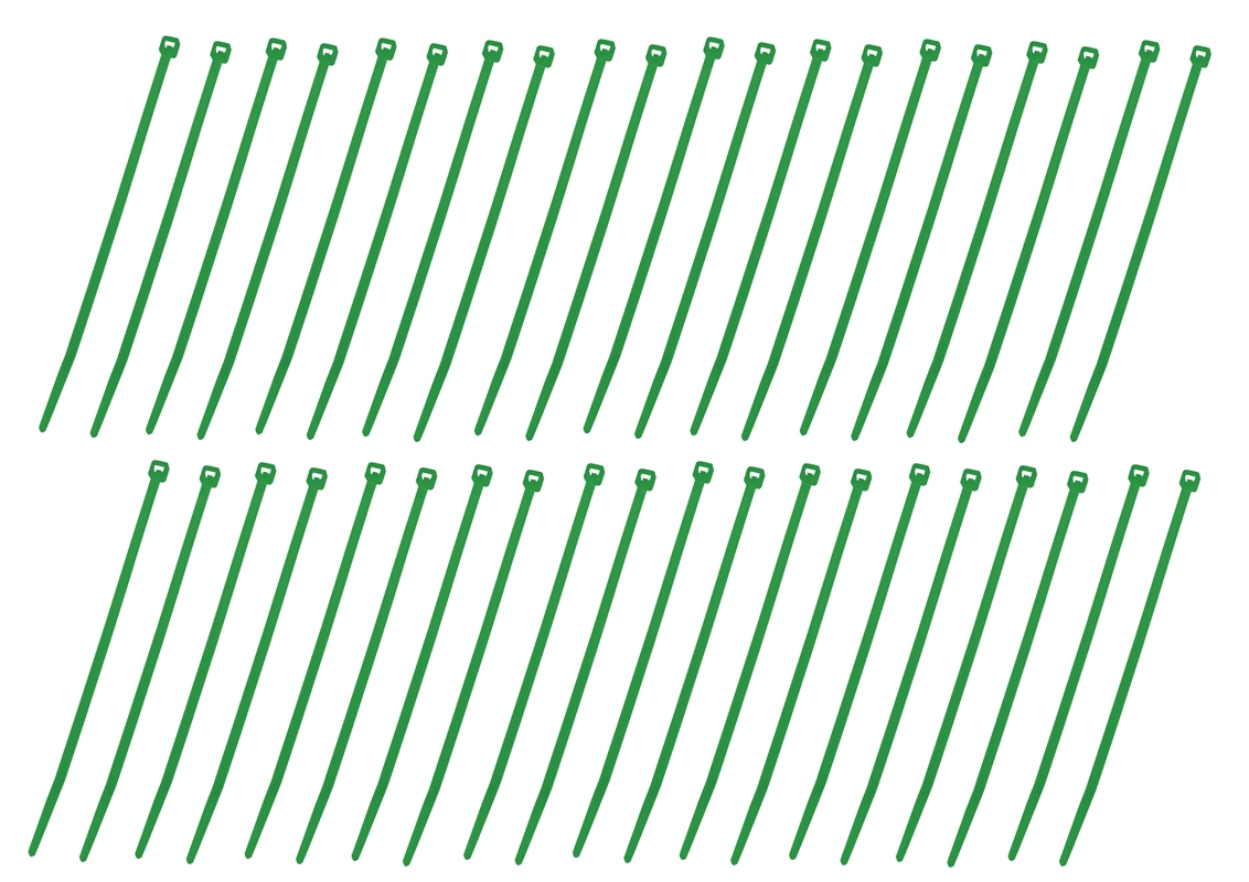 Stahovací pásek zelený (40 ks)