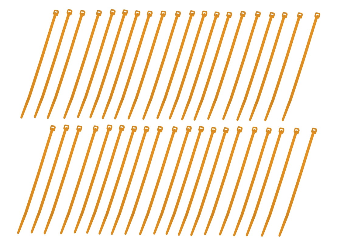 Stahovací pásek oranžový (40 ks)