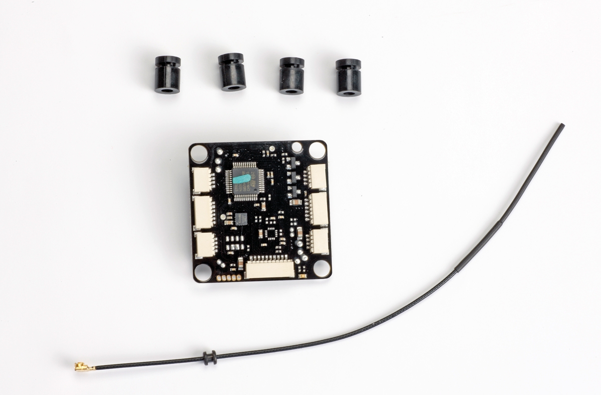 AIO Copter řídící jednotka včetně HoTT přijímače a LED jednotky,