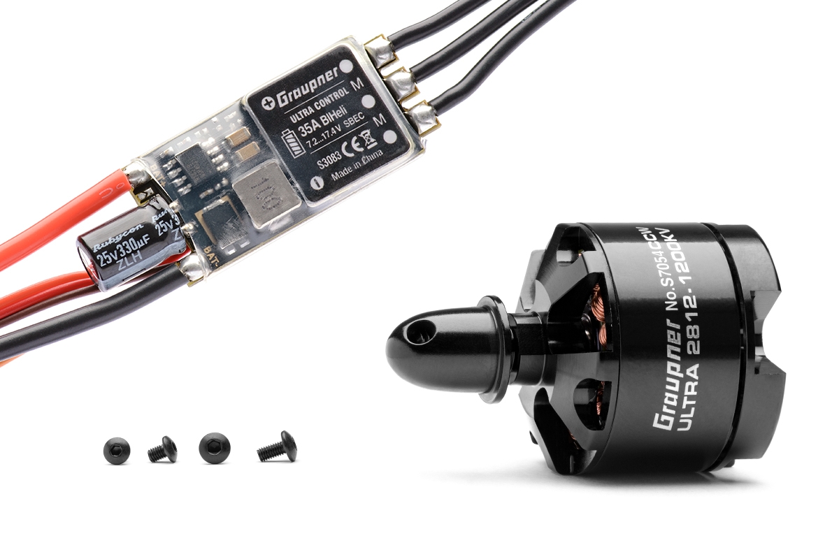 Combo set Telemetrická regulace HOTT 35Amp SBEC + Ultra 2812-1200Kv levotočivá (CCW),