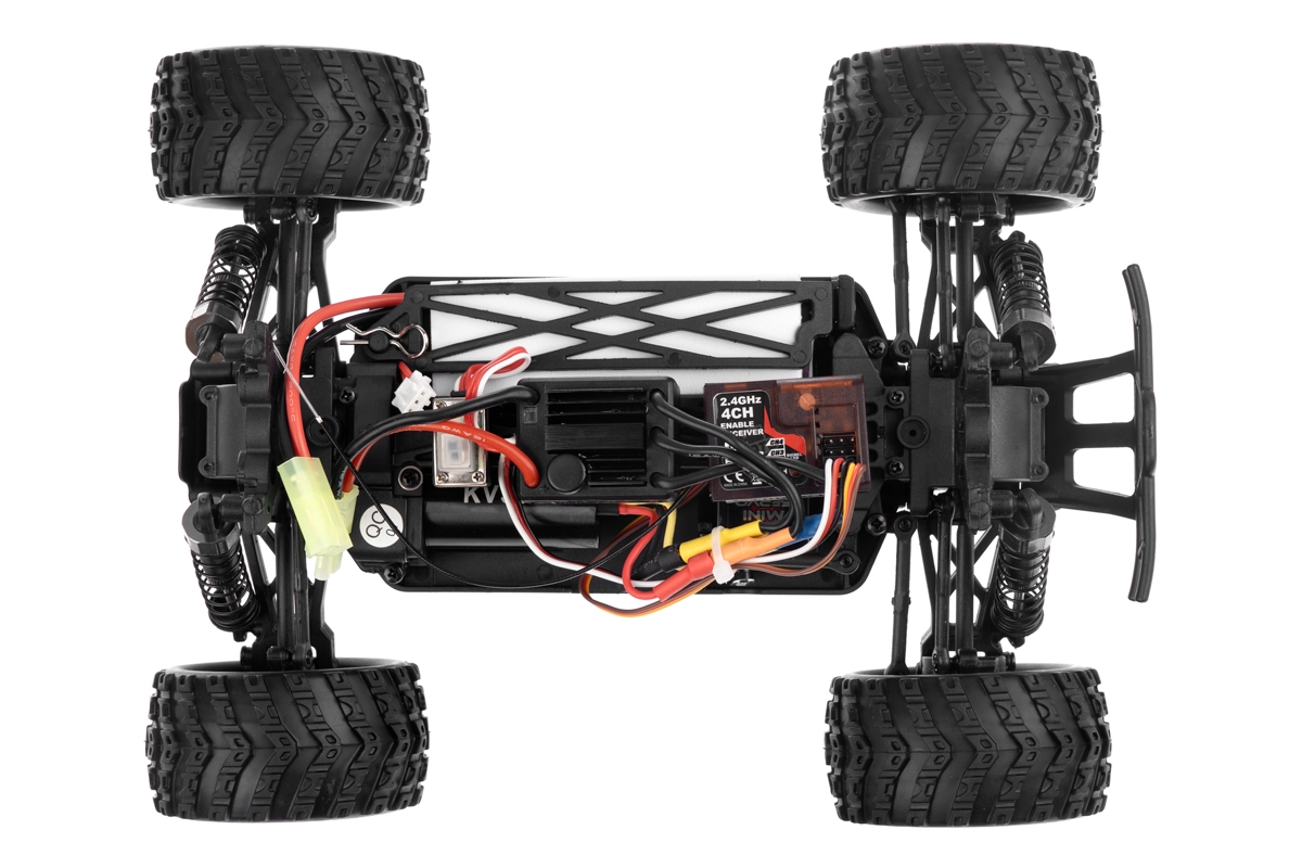 HiMOTO 1:18 Monster Truck MASTADON Brushless 2,4 GHz RTR set, červená