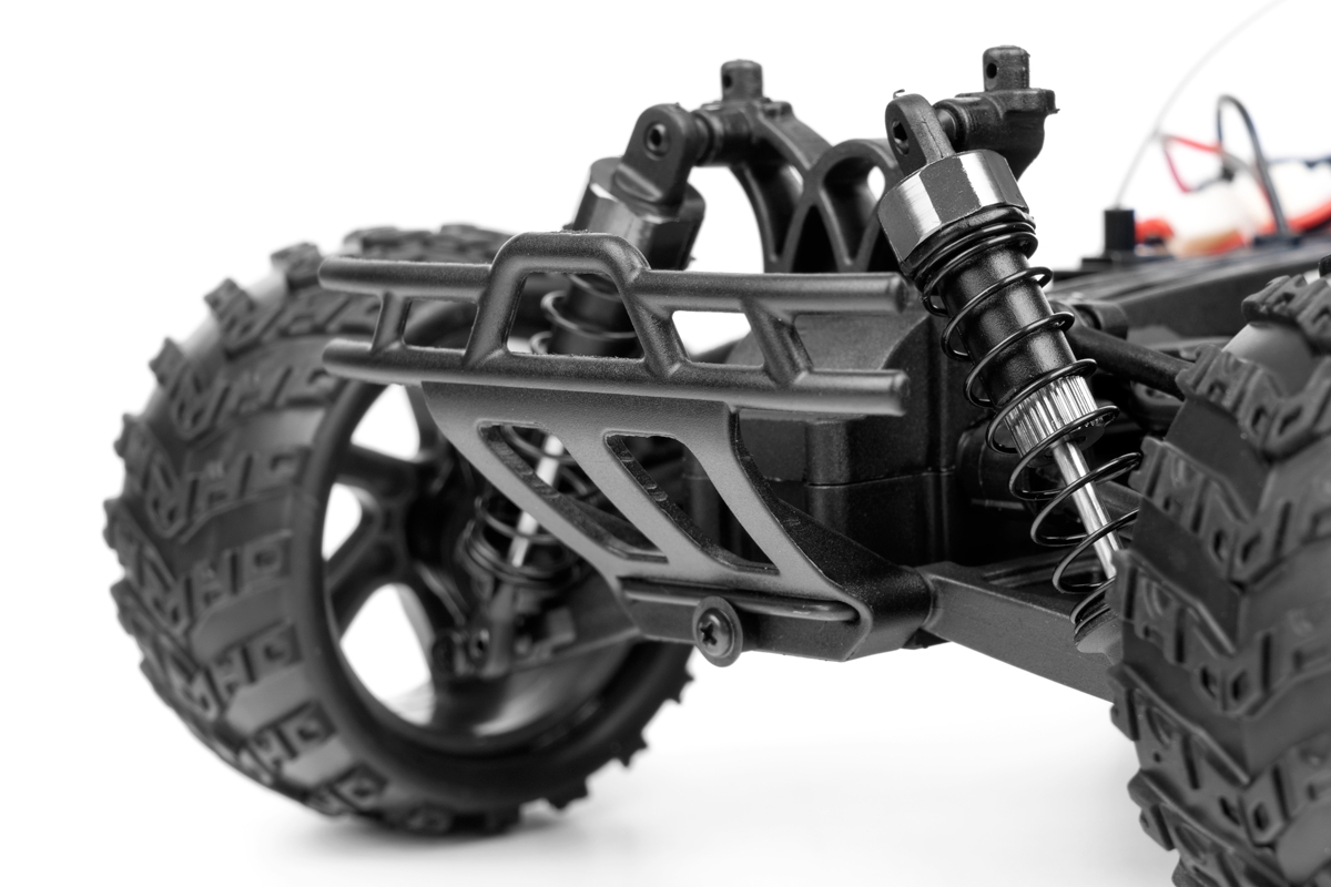 HiMOTO 1:18 Monster Truck MASTADON Brushless 2,4 GHz RTR set, červená