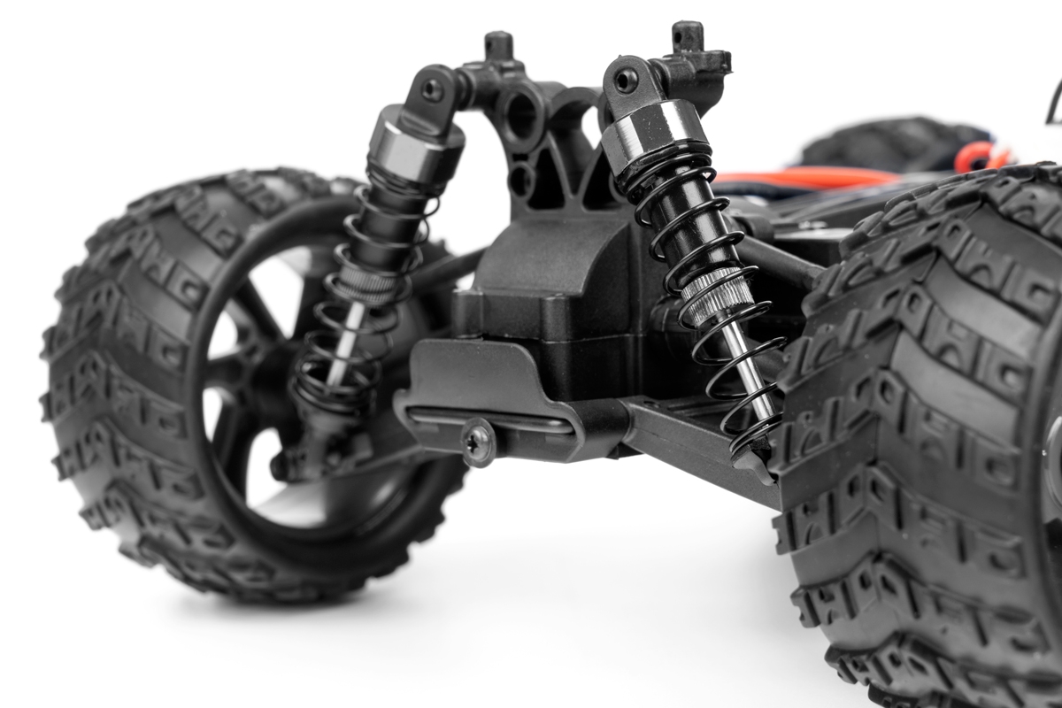 HiMOTO 1:18 Monster Truck MASTADON Brushless 2,4 GHz RTR set, červená