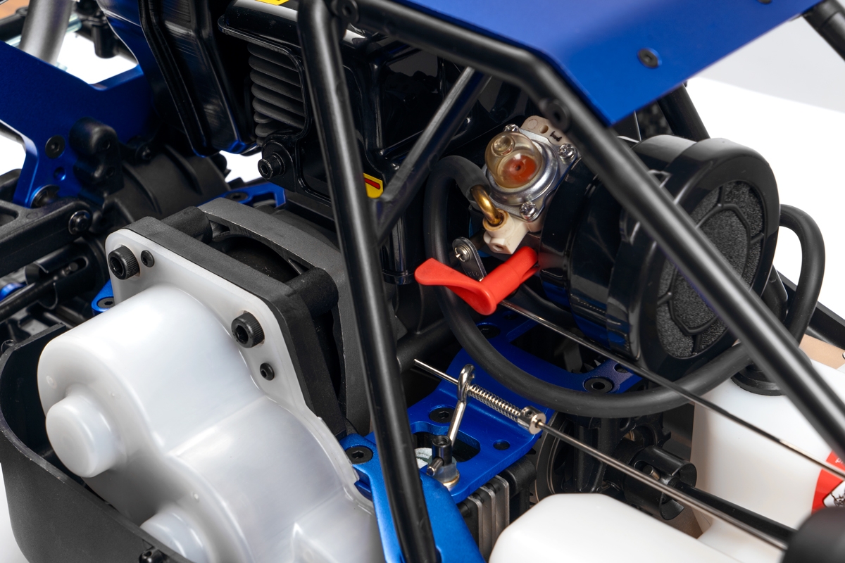 HiMOTO 1:5 Buggy RAPTOR 5XB 32cc 2,4 GHz RTR set, šedá