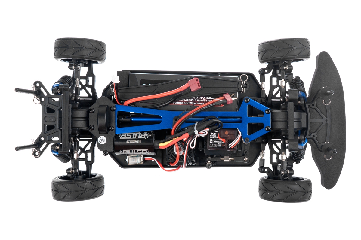HiMOTO 1:10 Onroad NASCADA Brushless 2,4 GHz RTR set, červená