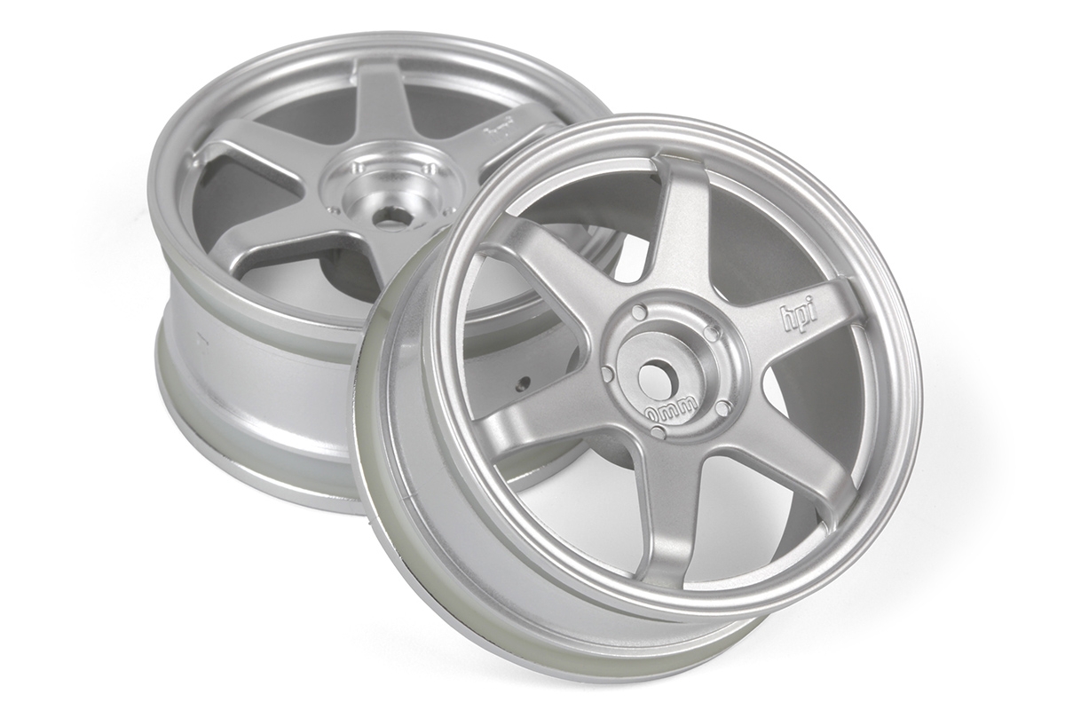 TE37 disky 26mm stříbrné (0mm offset) 2ks