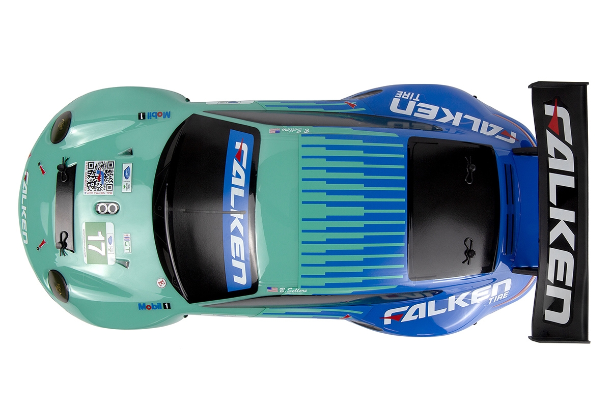 Karoserie lakovaná Porsche 911 GT3 RSR Falken (206mm/210mm)