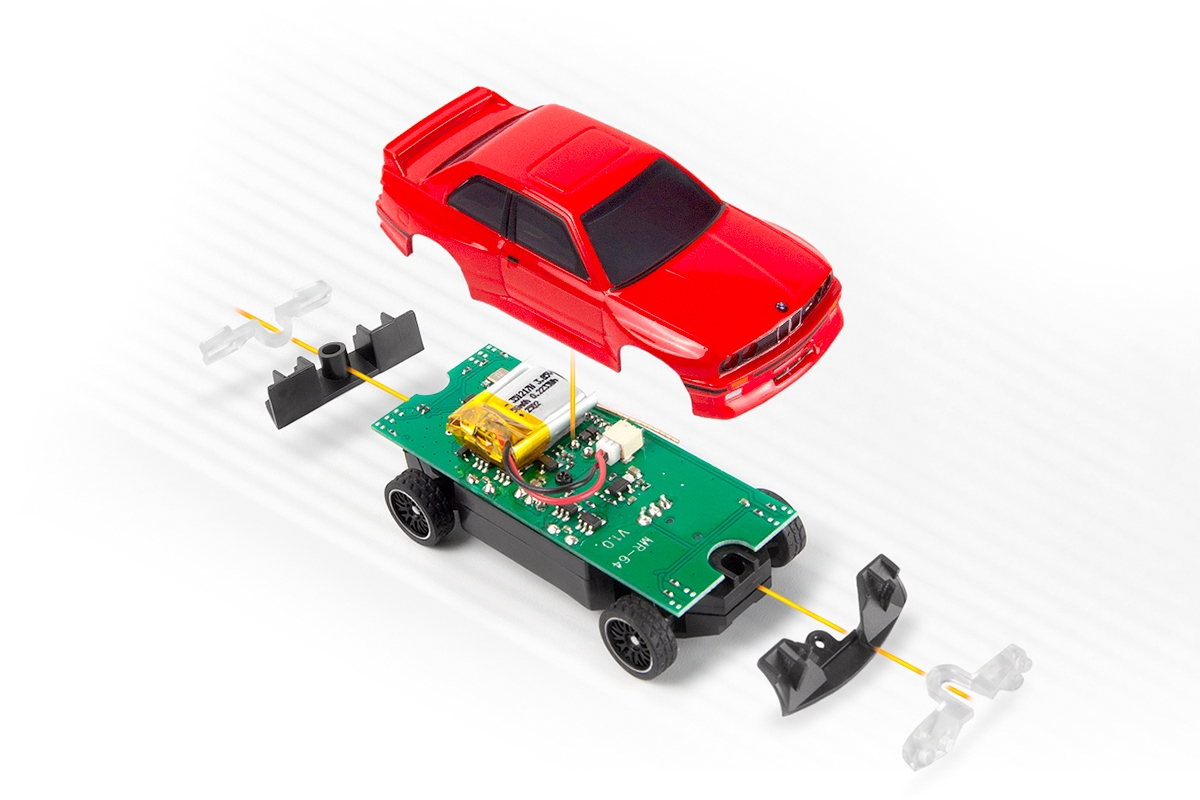 nano-TTR 1989 BMW M3 E30 Ravaglia - červená