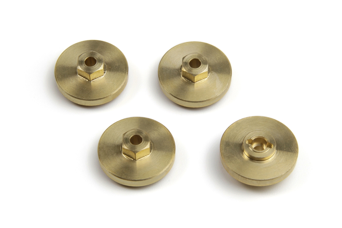 7mm mosazné šestihranné unašeče +4 mm (4 ks)