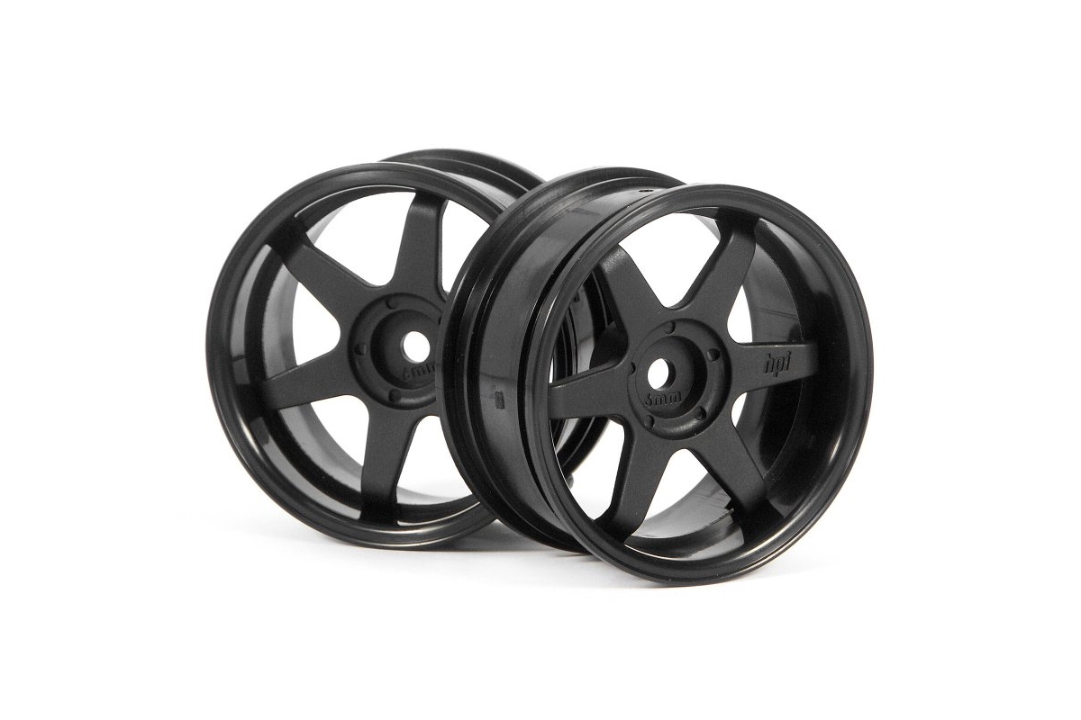 TE37 disky 26mm Černé (6mm offset) 2ks