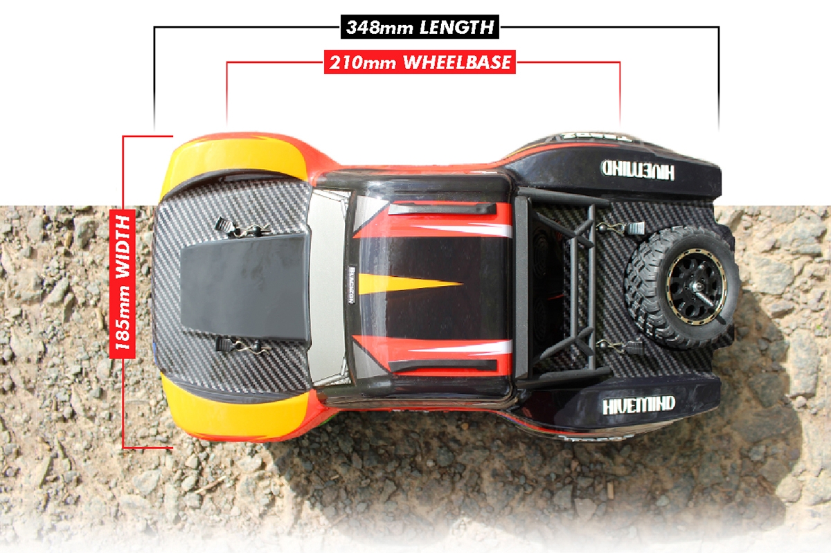 Vyper SC Turbo 1/16 4WD 2S Brushless - Červený