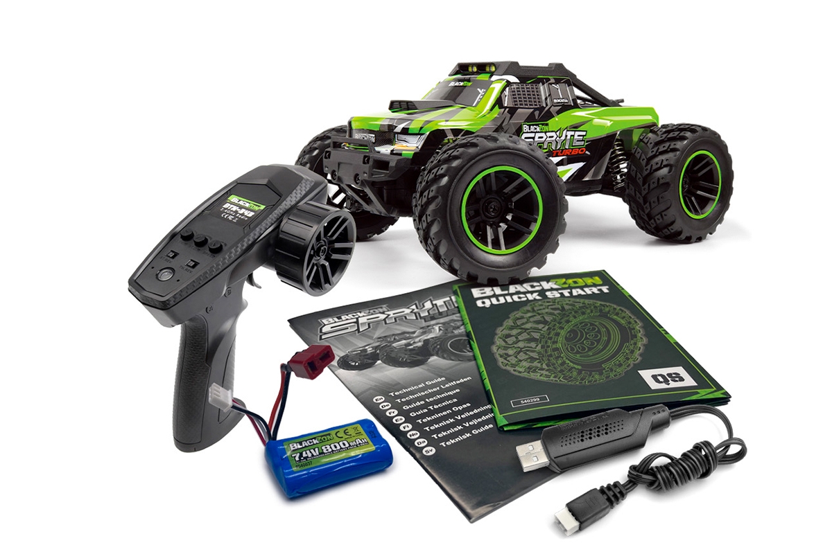 Spryte MT Turbo 1/20 4WD Monster Truck – Červený