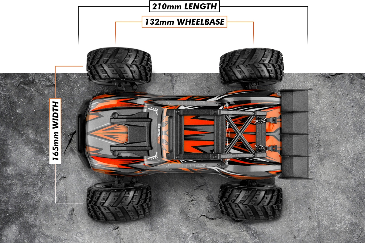 Spryte ST Turbo 1/20 4WD Monster Truck – Oranžový