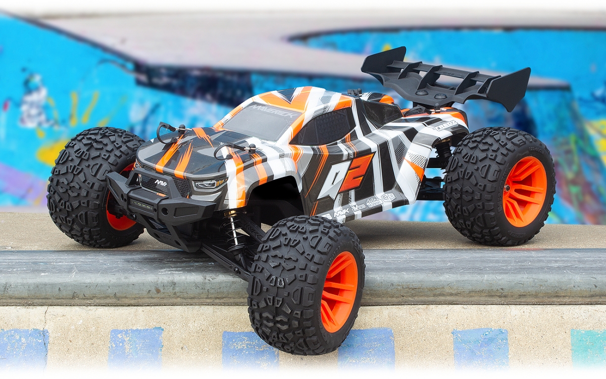 Quantum2 XT 1/10th Stadium Truck - Oranžový