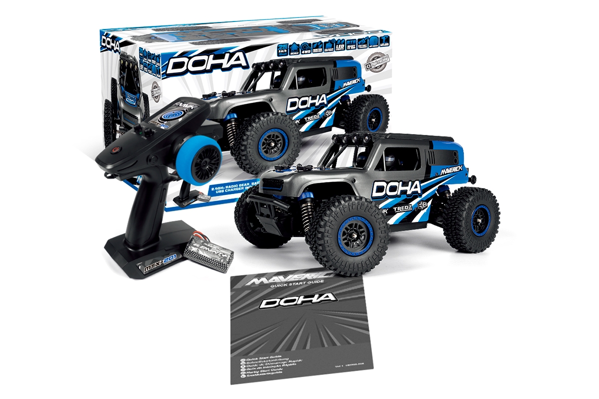 Maverick Doha 1/20 4WD Electric Truck - Modrý,