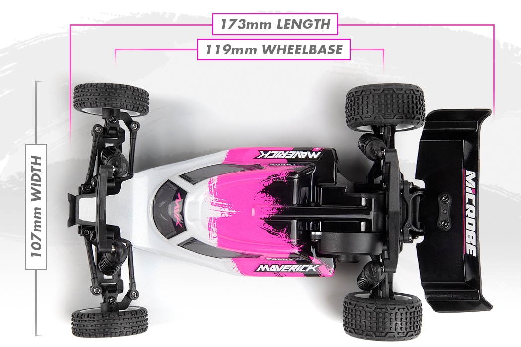 Maverick Microbe 1/24th Buggy - Růžová