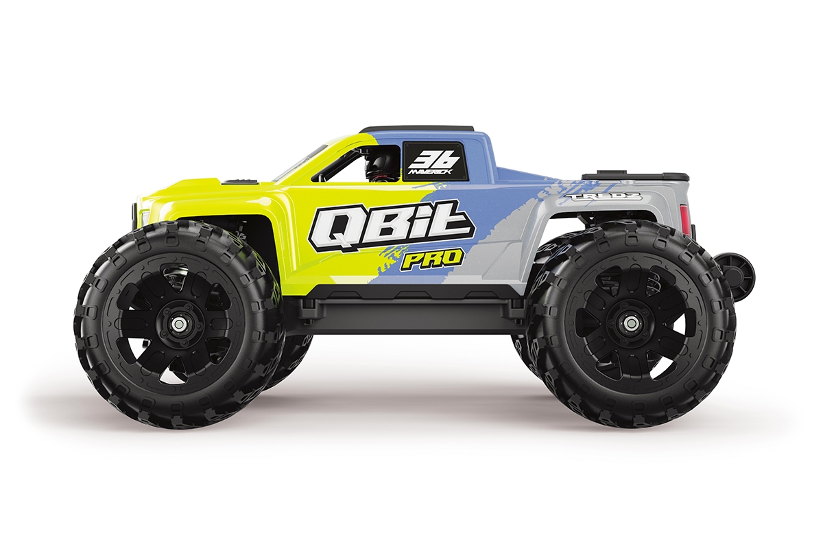 Qbit MT Pro 1/16th Monster Truck - Fluoro Zelený
