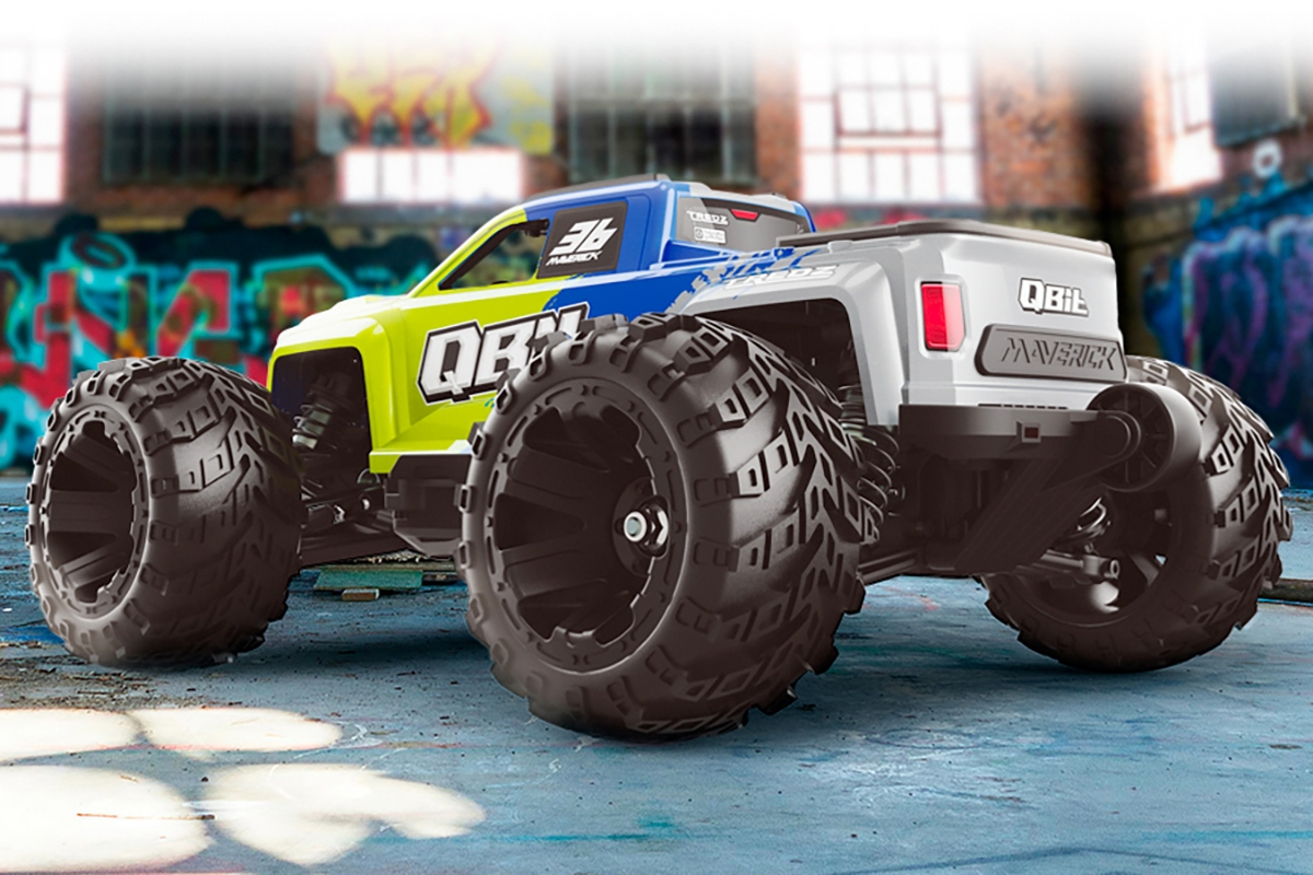 Qbit MT Pro 1/16th Monster Truck - Fluoro Zelený
