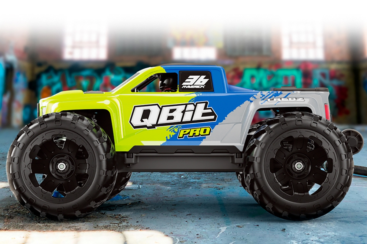 Qbit MT Pro 1/16th Monster Truck - Fluoro Zelený
