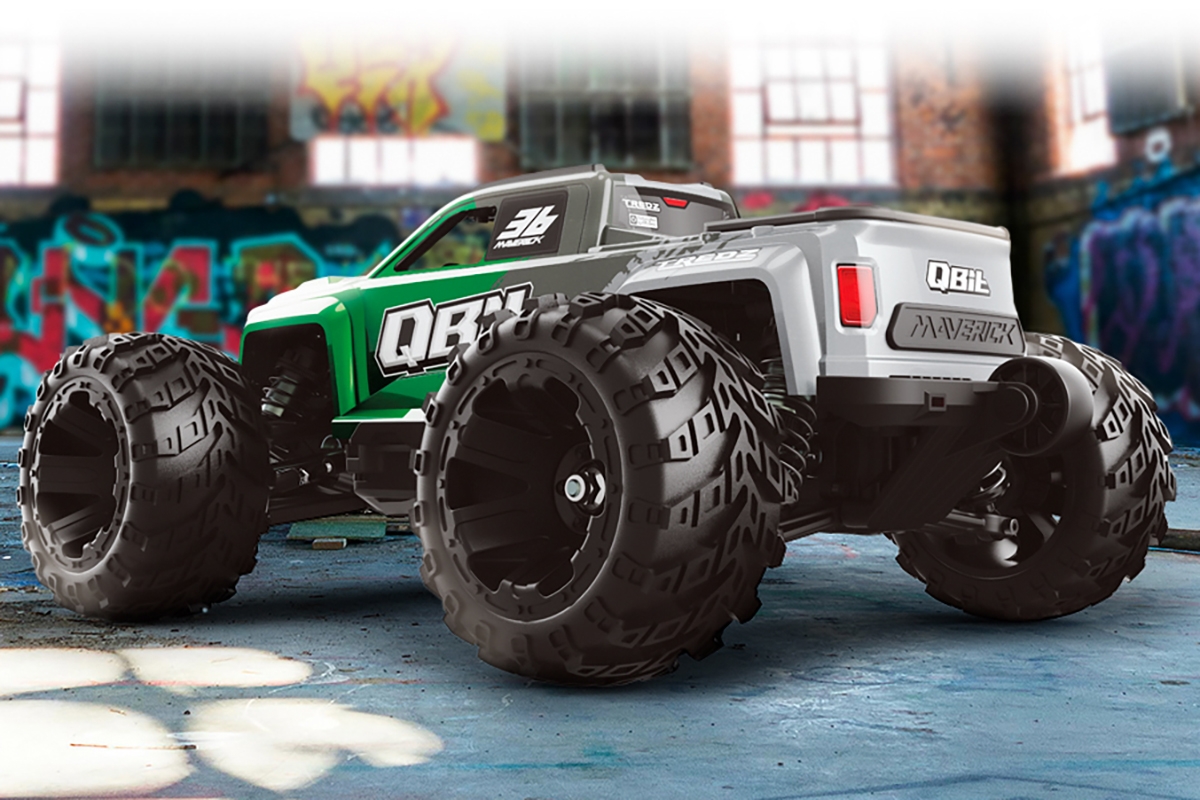 Qbit MT Flux 1/16th Monster Truck - Zelený