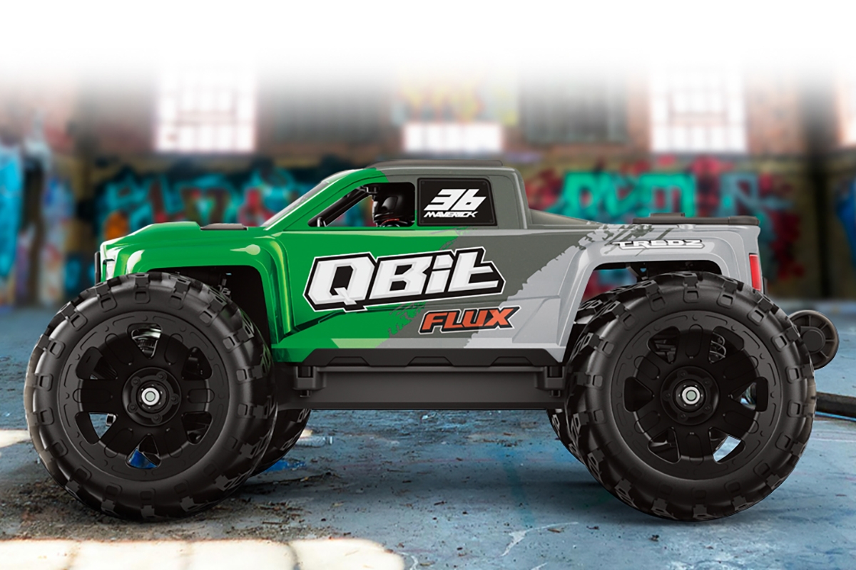 Qbit MT Flux 1/16th Monster Truck - Zelený