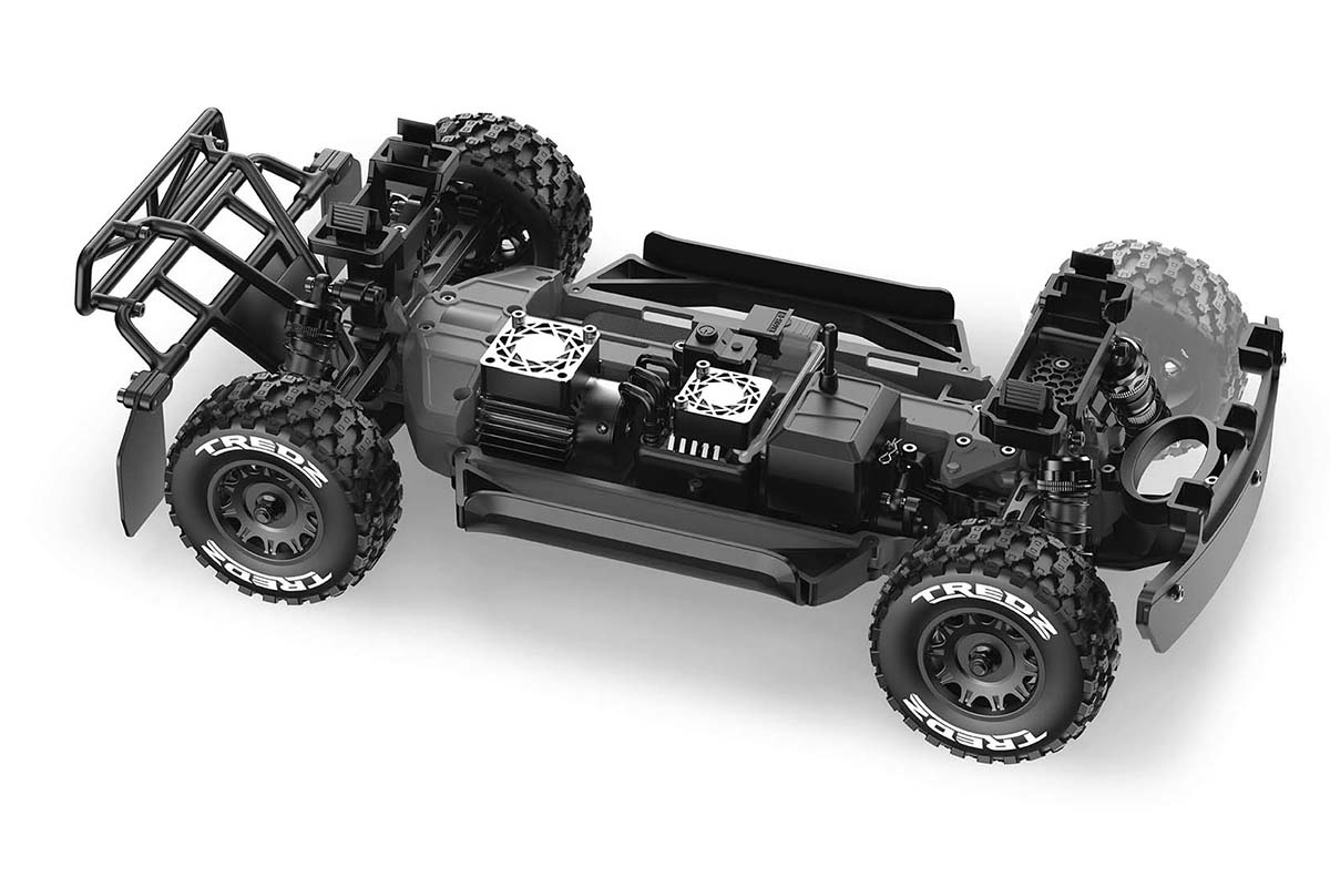 QByte SC Flux 1/12 SC Truck – modrý