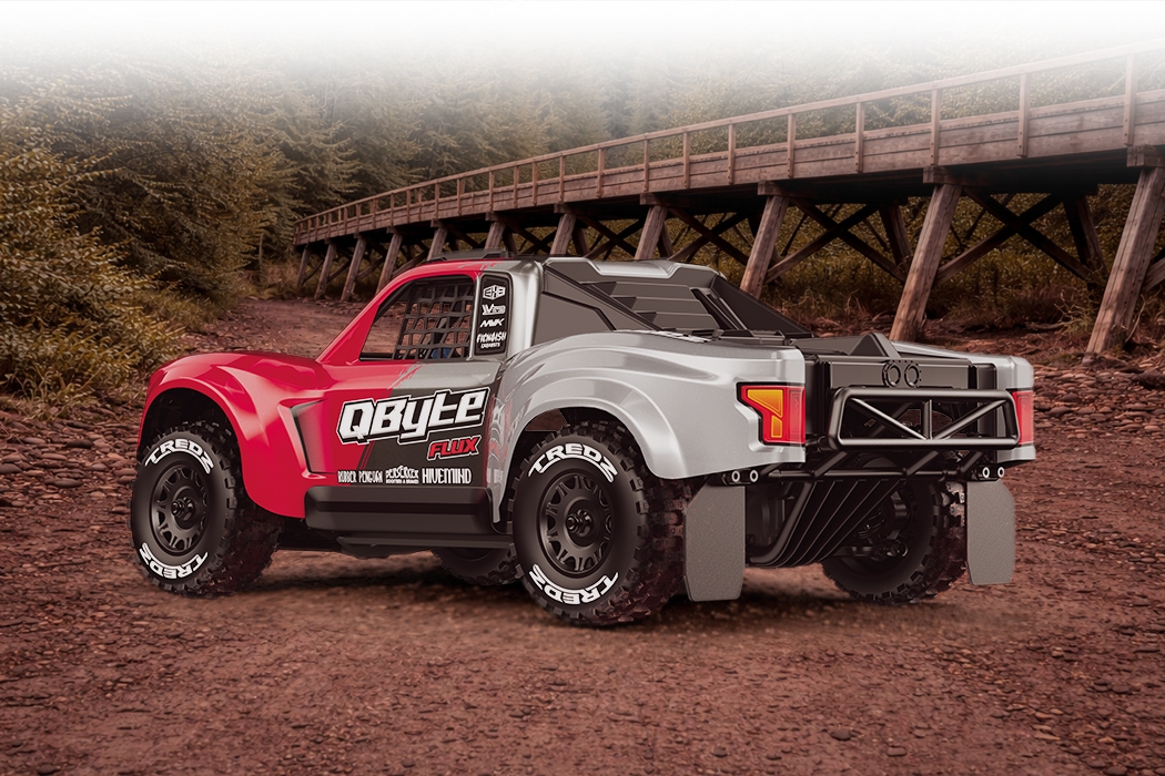 QByte SC Flux 1/12 SC Truck – červený