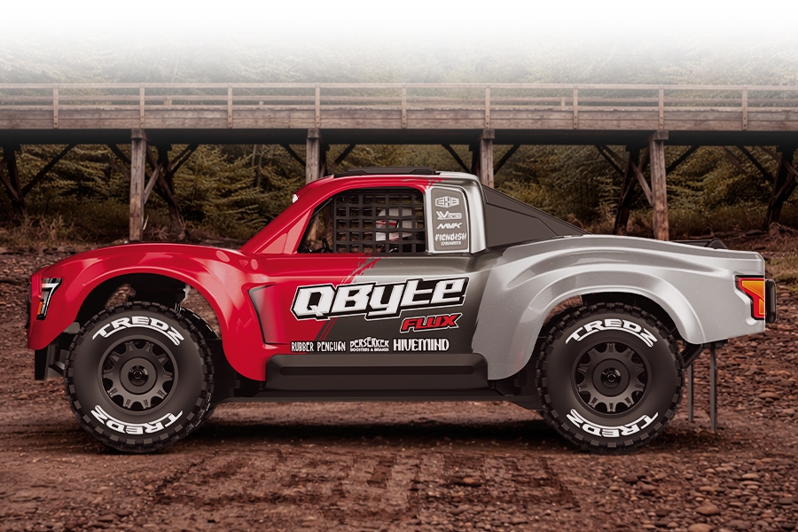 QByte SC Flux 1/12 SC Truck – červený