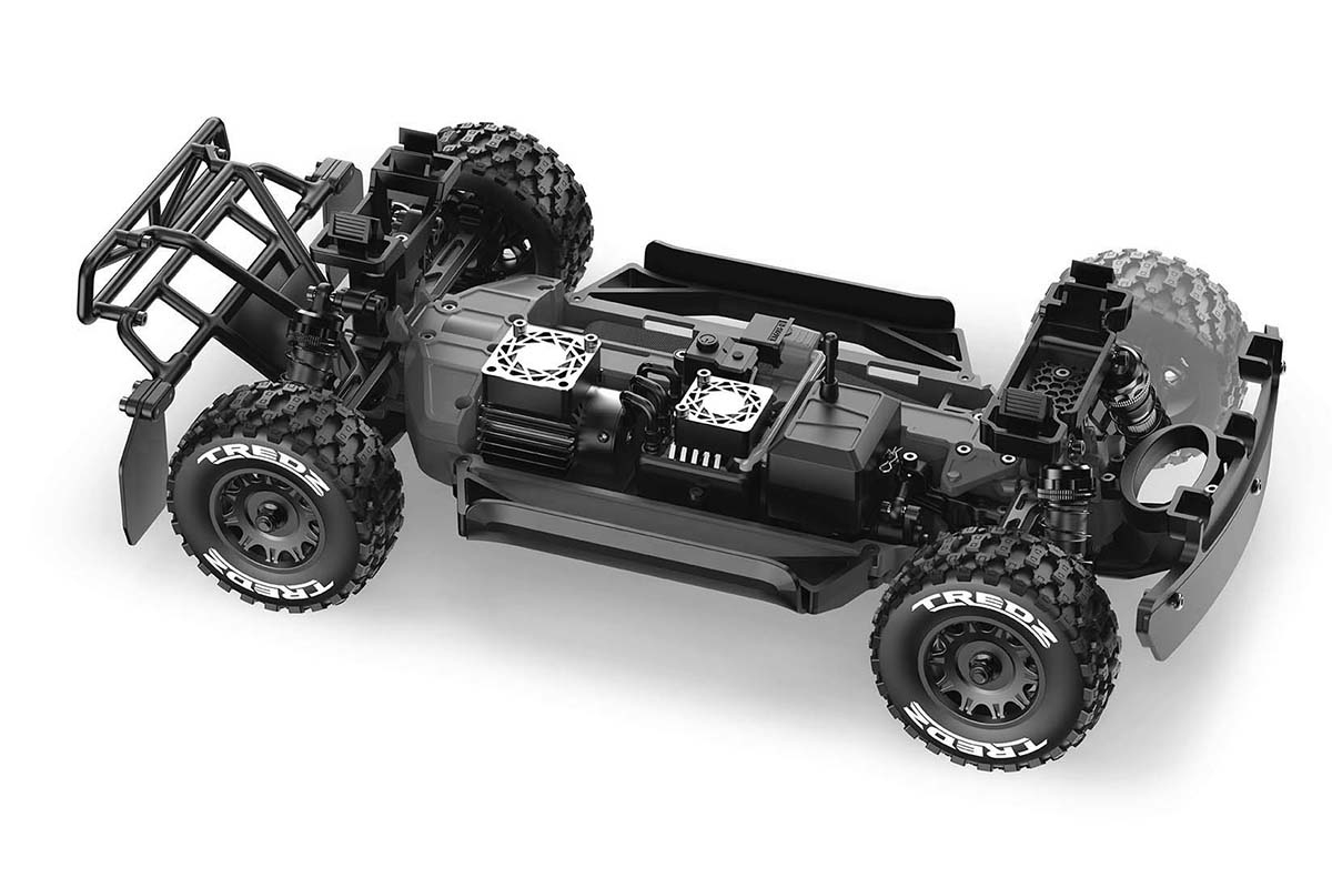 QByte SC Flux 1/12 SC Truck – zelený