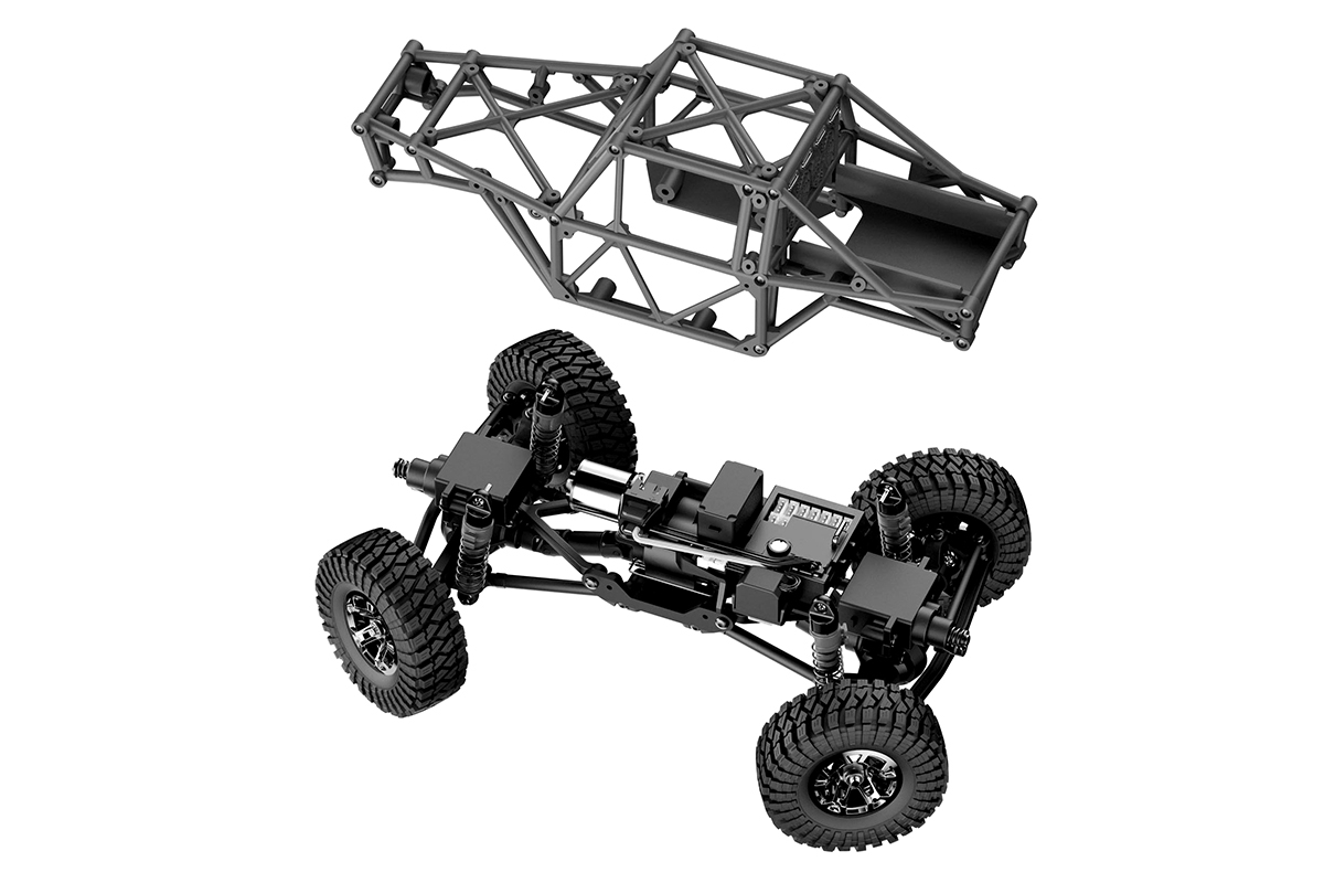 Scout-24 Flux Rock Crawler 1:24 – modrý