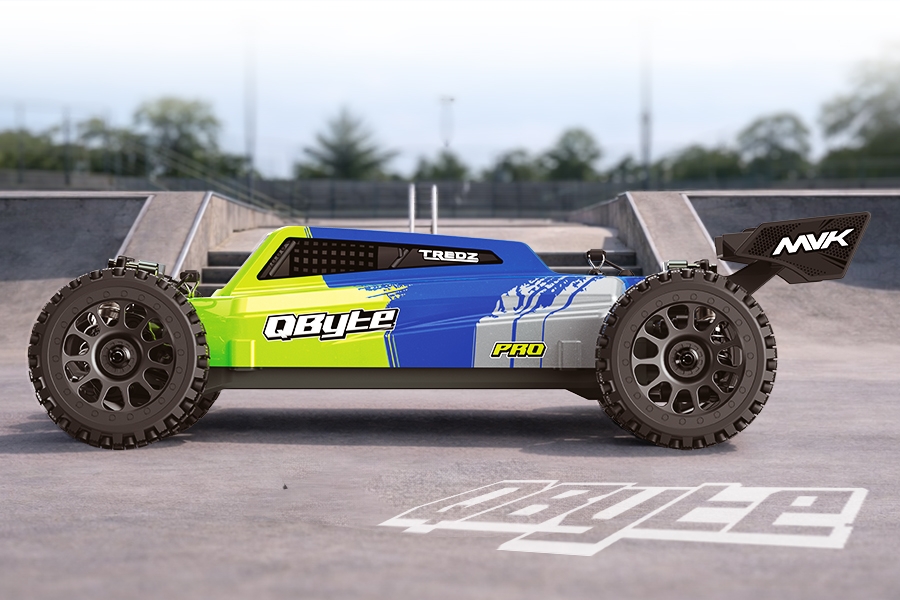 Buggy QByte XB Pro 1/12 – fluorescenční zelená