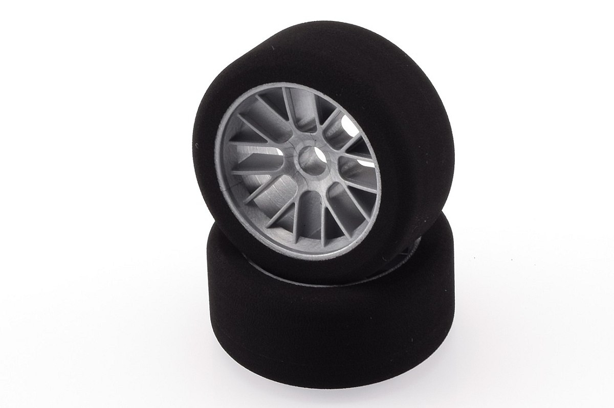 Mechové přední gumy, PAN CAR 1/10, stříbrný disk, sh 35, 2 ks.,