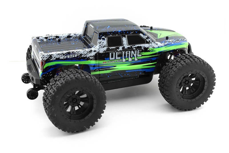 HSP Octane 1/10 2,4 GHz Brushed Monster Truck, Zelený