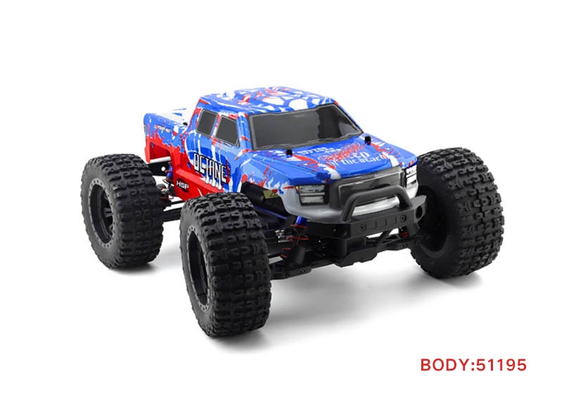 HSP Octane PRO 1/10 2,4 GHz Brushless Monster Truck, Modrý