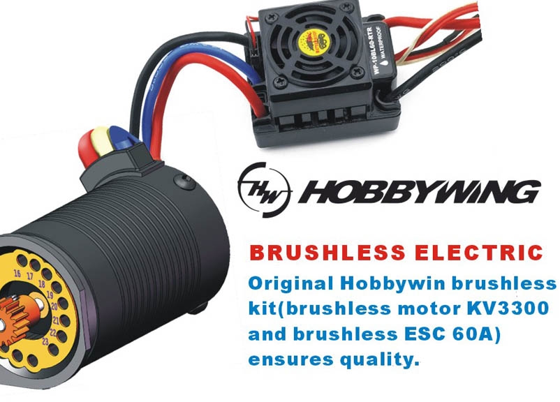 HSP Vortex PRO 1/10 2,4 GHz Brushless Buggy, Oranžová