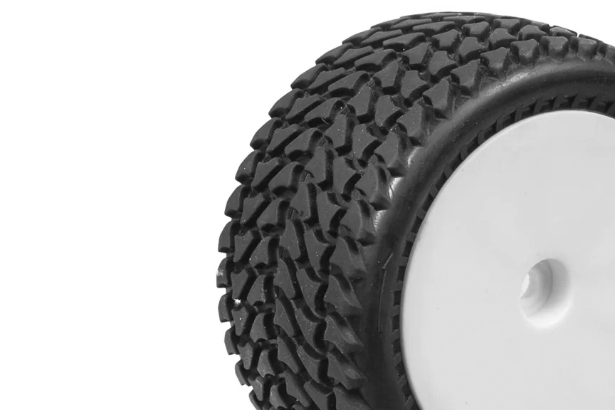 Zadní nalepené Off Road 1/10 gumy, hrubý silniční profil, 2 ks.