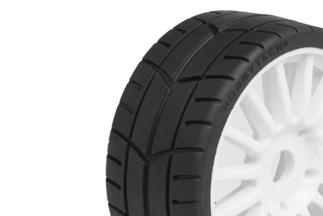 Challenge RALLY (silniční profil) nalepené gumy, bílé disky, 2ks.